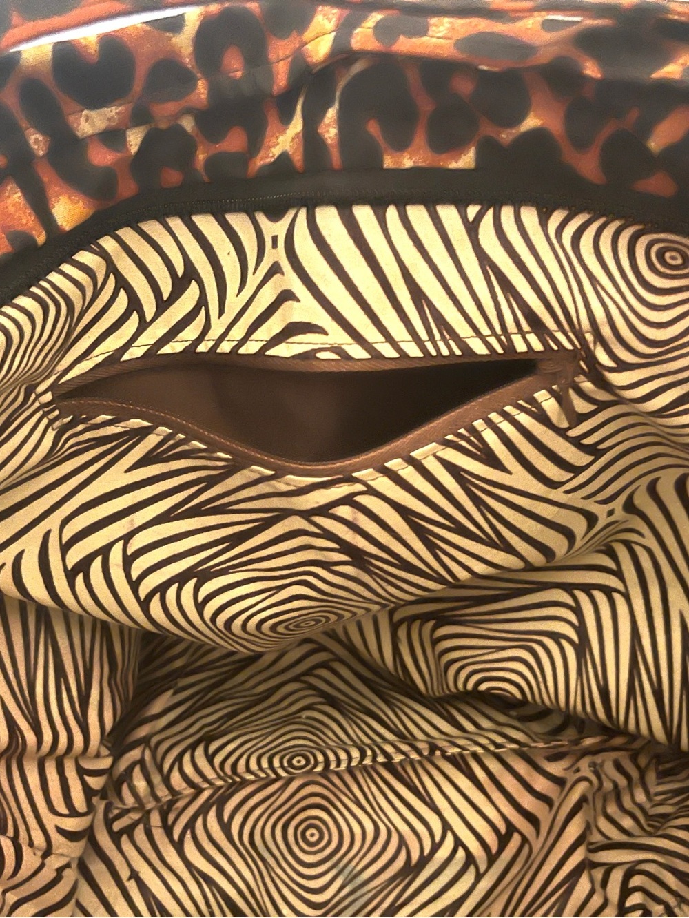 Barabara Leopard Print Tote Bag Handmade in India - Picture 9 of 10